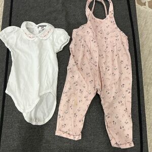 Fluerisse mushroom overalls with onesie